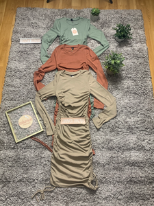 SARAH RUCHED DRESS