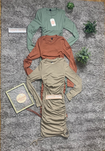 Load image into Gallery viewer, SARAH RUCHED DRESS
